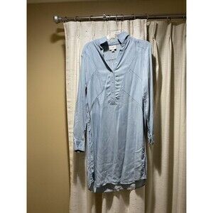 Women’s Denim Dress / Tunic By Beige By Eci Size M Medium Light Tone Long Sleeve